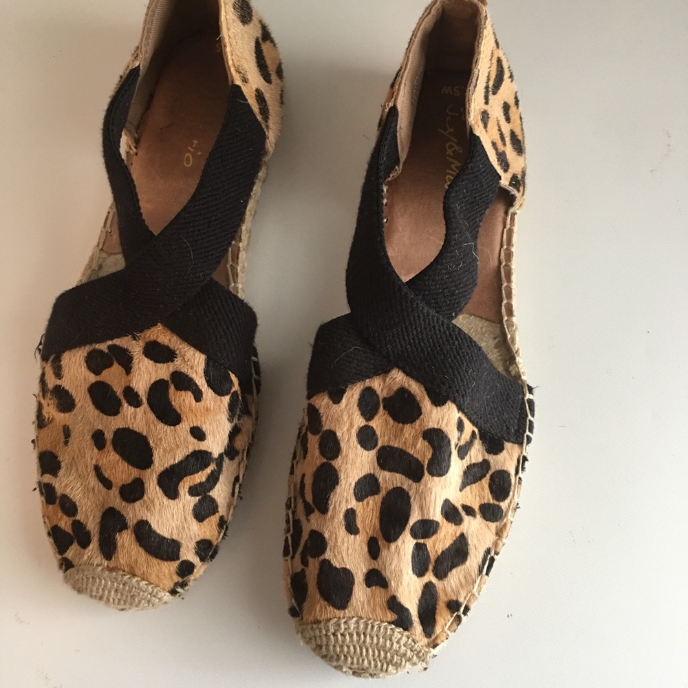 Joy & Mario Leopard Print Espadrille SZ 7.5